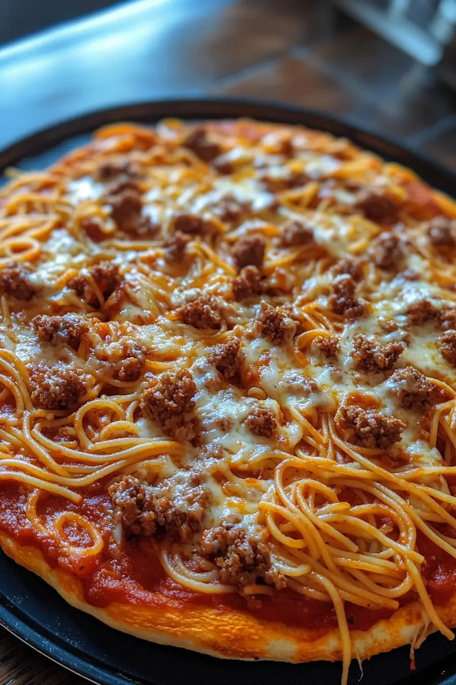 Spaghetti Pizza