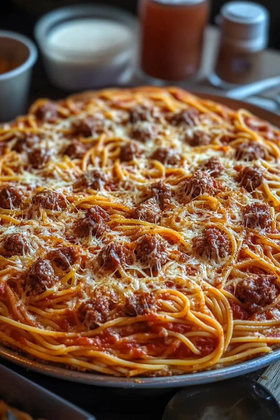 Spaghetti Pizza