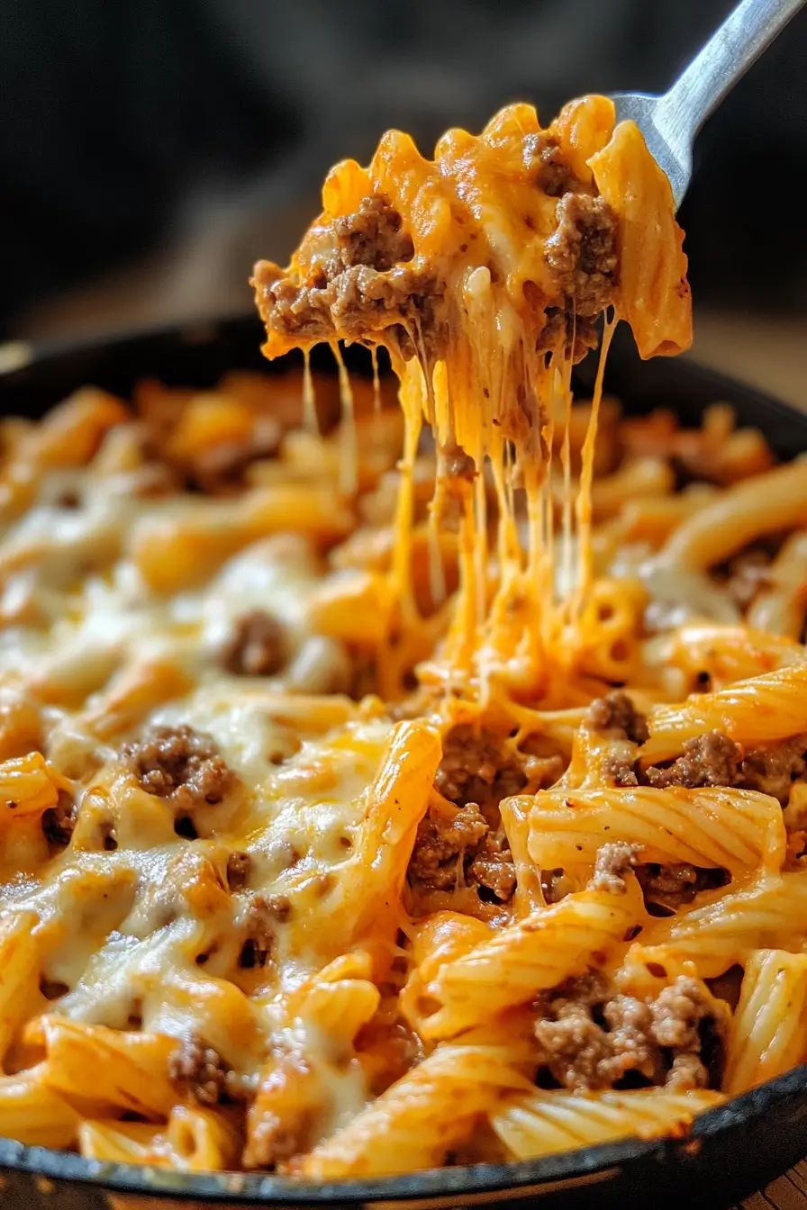 Cheesy Sloppy Cheeseburger Pasta