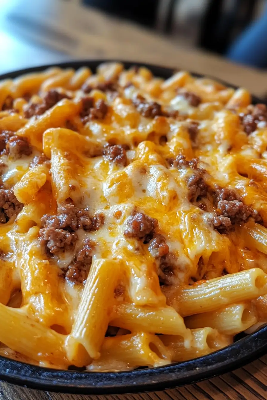 Cheesy Sloppy Cheeseburger Pasta