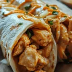 Cheesy Garlic Chicken Wraps