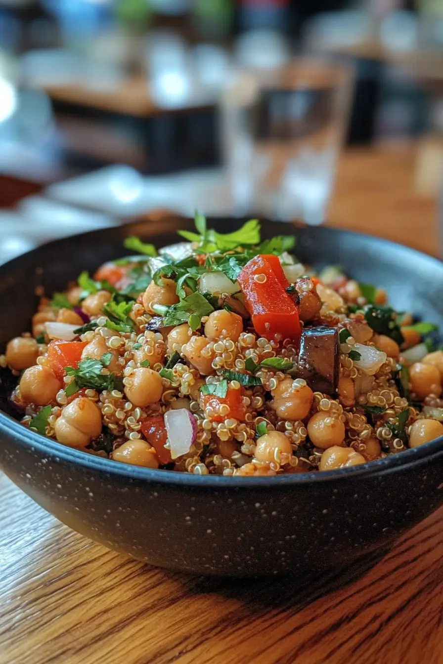 Quinoa Chickpea Salad