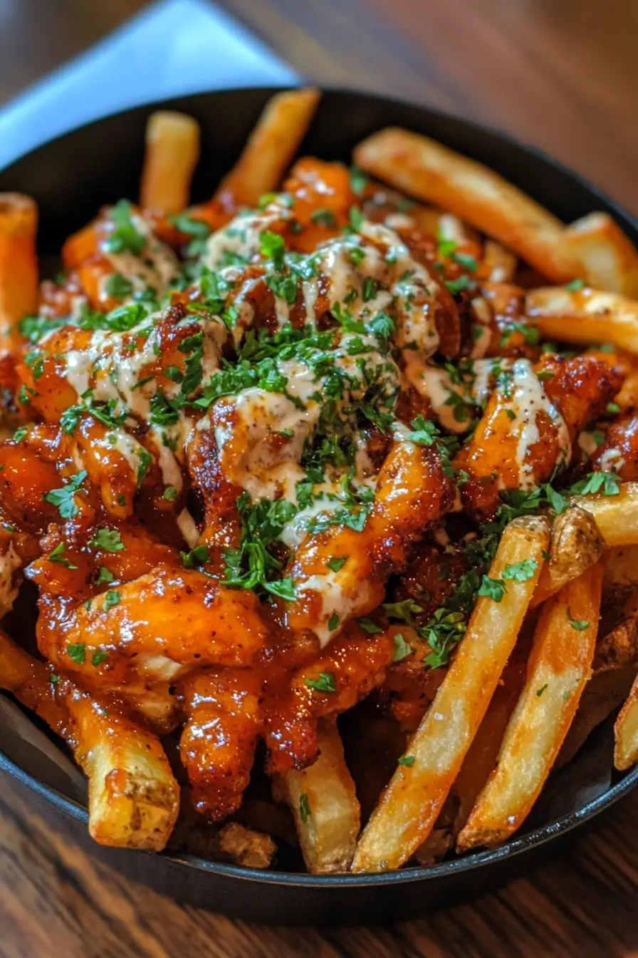 Truffle Fries with Spicy Chicken