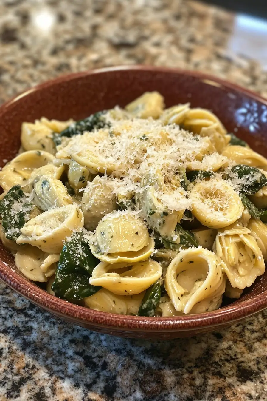 Spinach and Artichoke Pasta Salad