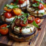 Burrata & Roasted Eggplant Stack